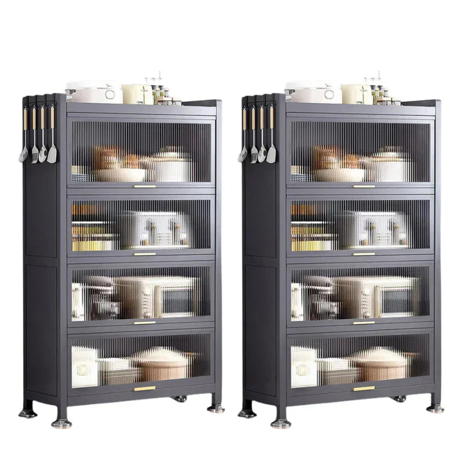 Kit de 2 armoires multifonctionnelles en acier